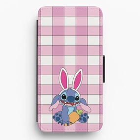 Easter Bunny Blue Alien Flip / Wallet Phone Case Comfort Texture Creative Artwork