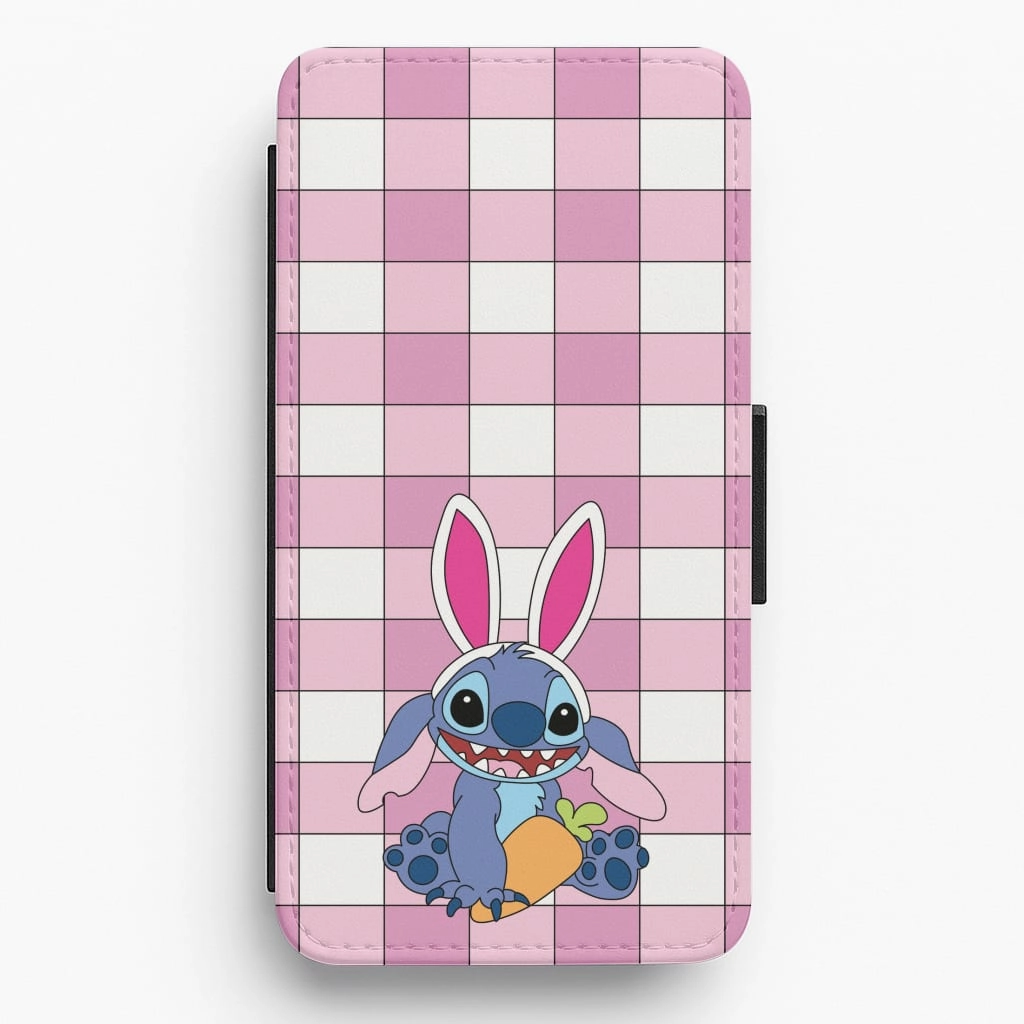 Easter Bunny Blue Alien Flip / Wallet Phone Case Comfort Texture Creative Artwork