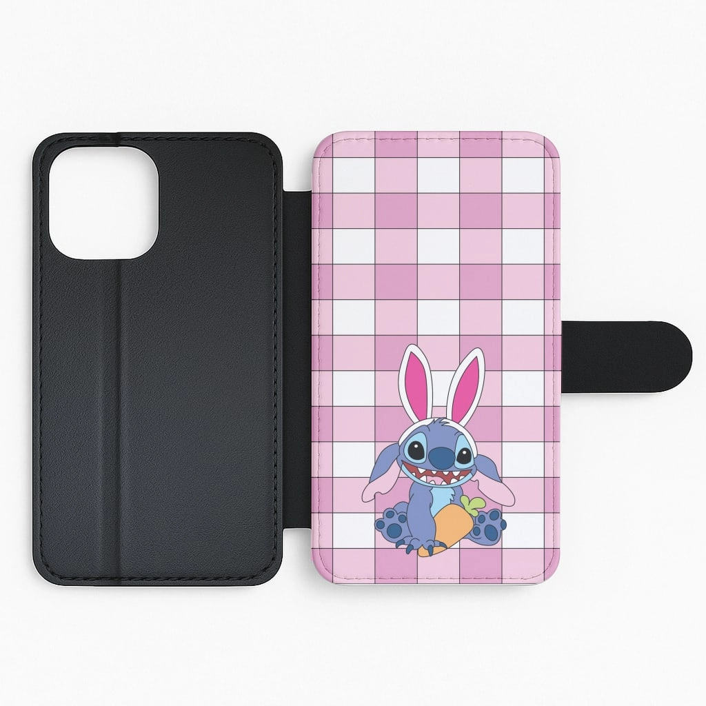Easter Bunny Blue Alien Flip / Wallet Phone Case Compact Shell Clear Protection