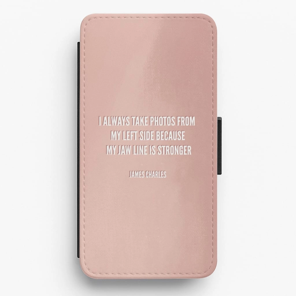 Premium Build Screen Bumper James Charles Painting Flip / Wallet Phone Case