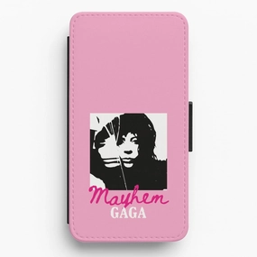 Trendy Accessory Pink Mayhem Gaga Flip / Wallet Phone Case