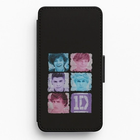 Matte Guard 1D Members Flip / Wallet Phone Case