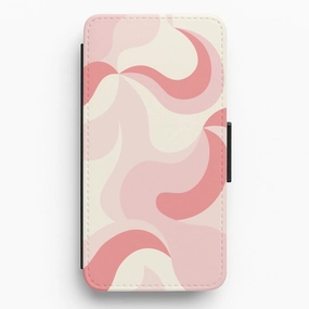 Smooth Craft Pastel Pinks Abstract Pattern Flip / Wallet Phone Case