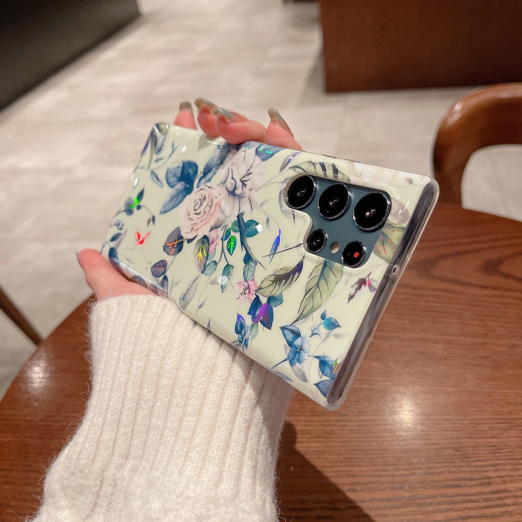 Soft Touching Everyday Style Electroplated Floral