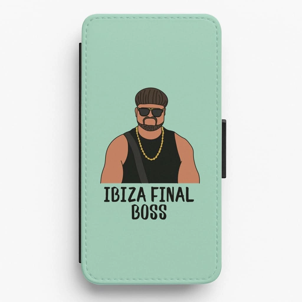 Ibiza Final Boss Flip / Wallet Phone Case Artistic Design Minimal Feature