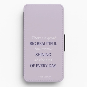 Artistic Design Sleek Surface Great Big Beautiful Tomorrow Flip / Wallet Phone Case
