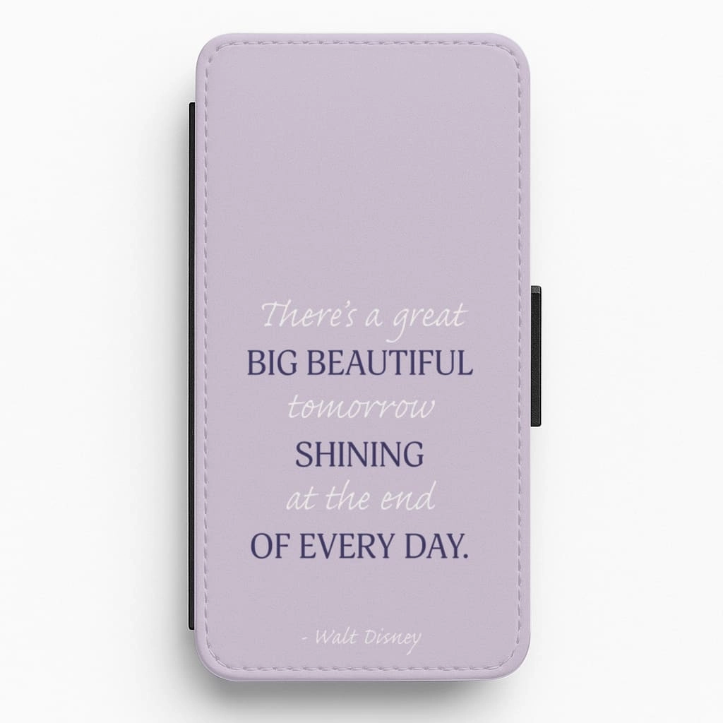 Artistic Design Sleek Surface Great Big Beautiful Tomorrow Flip / Wallet Phone Case