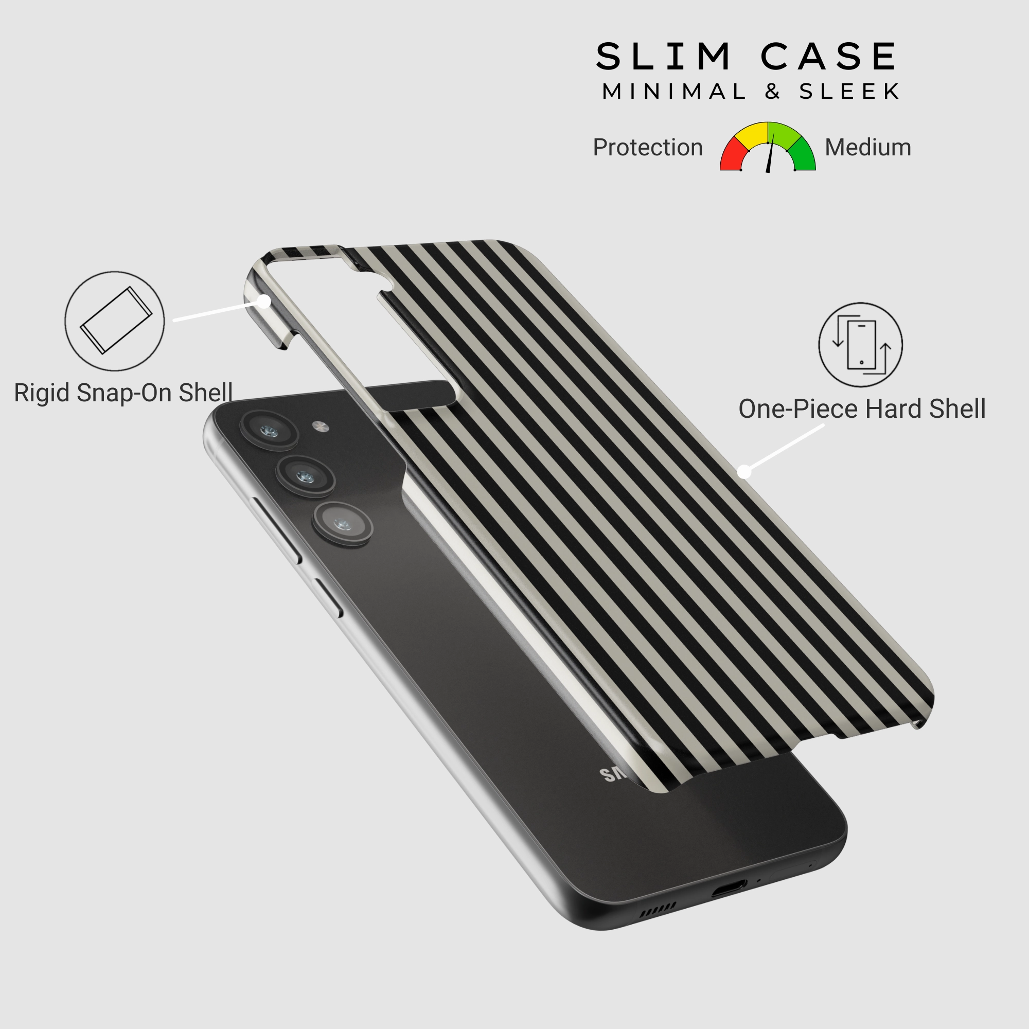 Elegant Stripes Unique Pattern Flexible frame