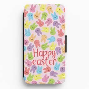 Rugged Surface Build Bunny Pattern Flip / Wallet Phone Case