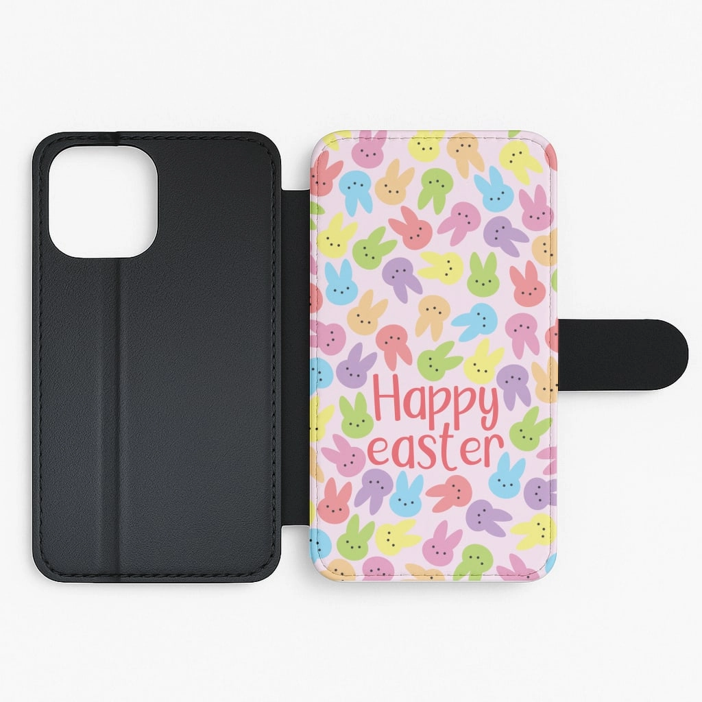 Stylish grip Bunny Pattern Flip / Wallet Phone Case