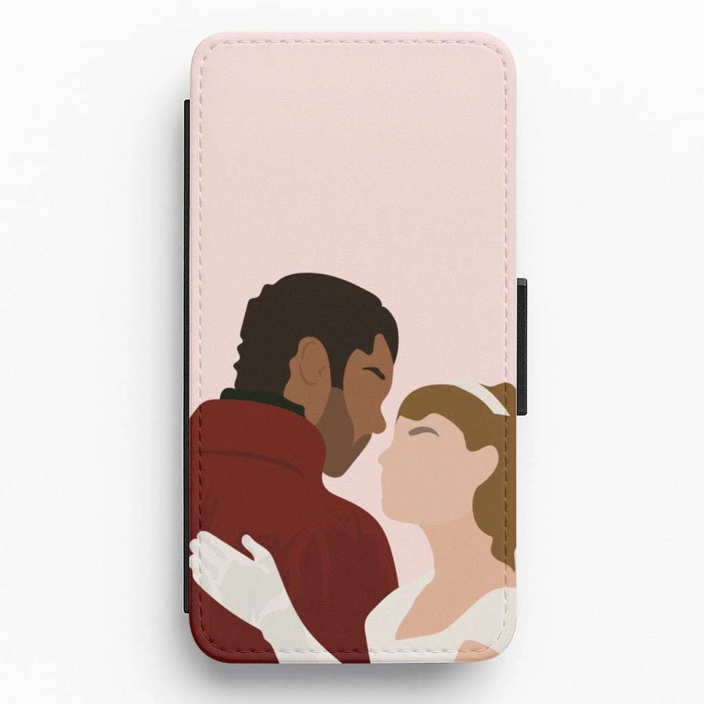 Simple Look Daphne & Simon Cartoon - Bridgerton Flip / Wallet Phone Case