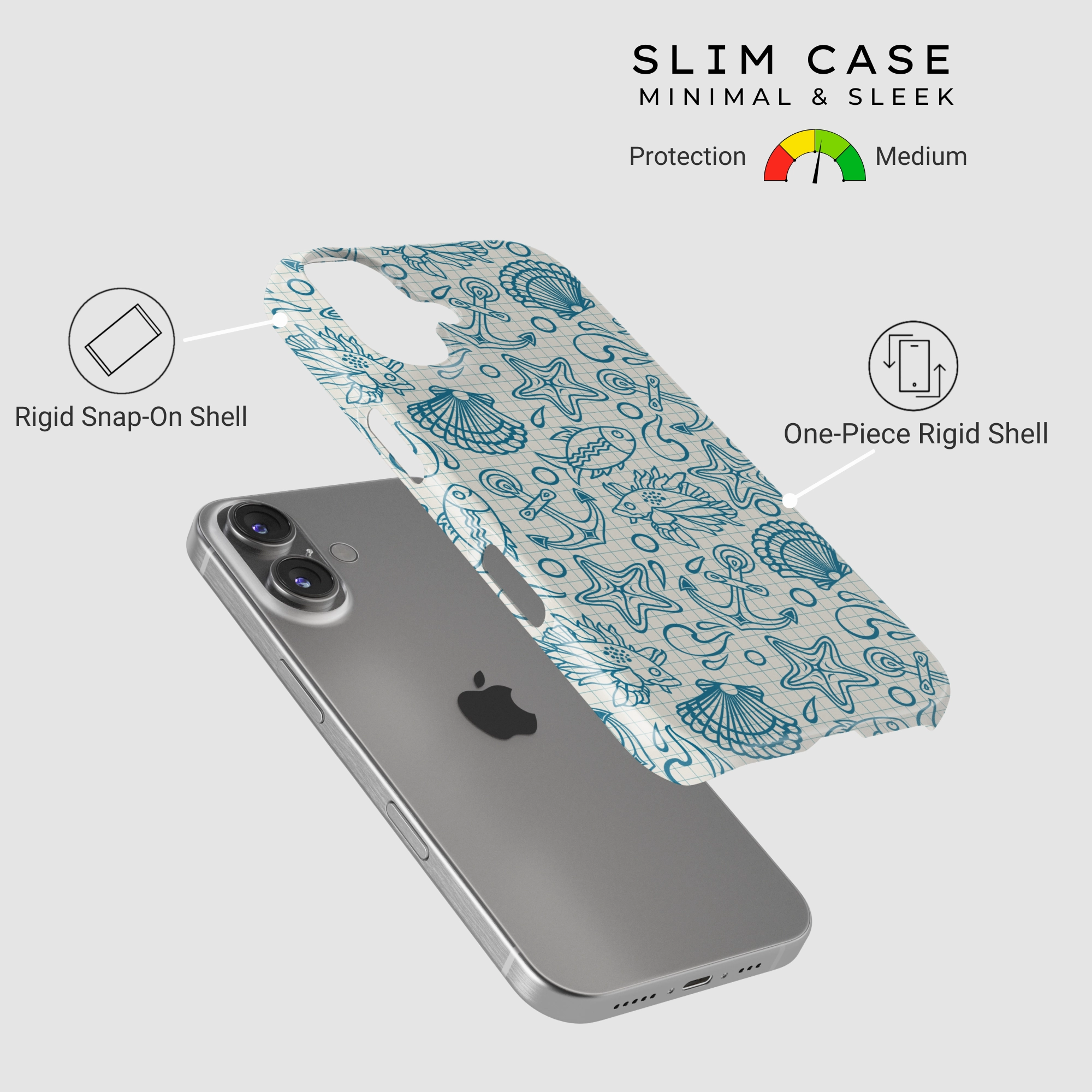 Sleek Feel Polished Finish Texture Fish Notes