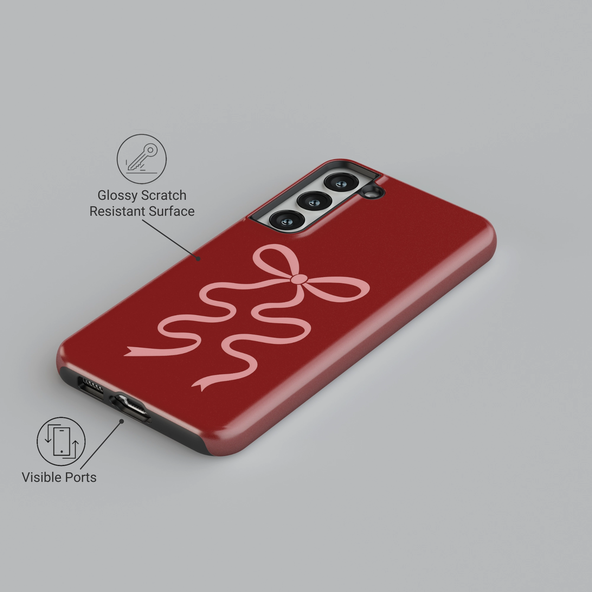 Evening Bloom Portable Grip Flexible Grip Texture