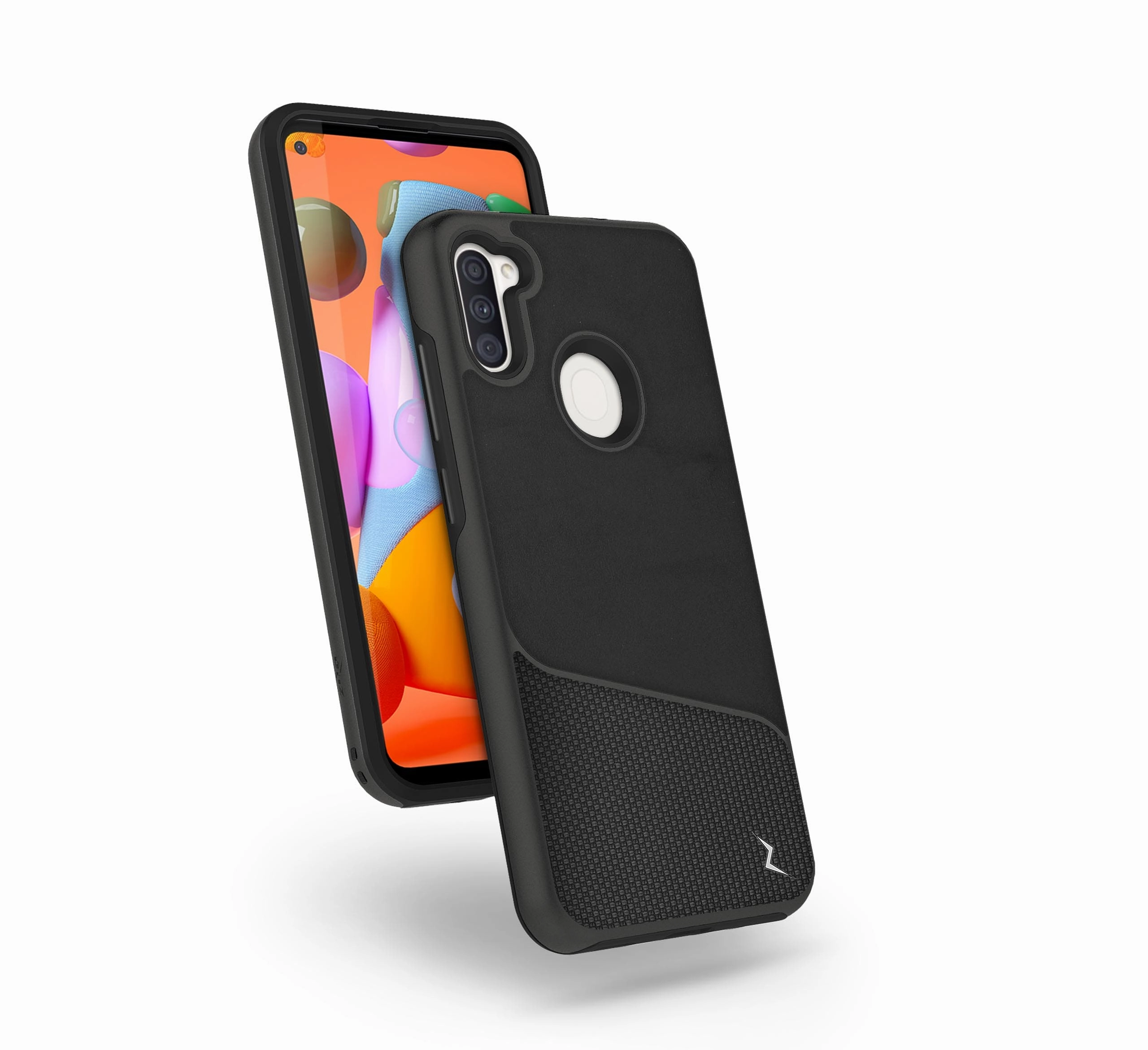 Stylish Color ZIZO DIVISION Series Samsung Galaxy A11 Case - Nylon Black