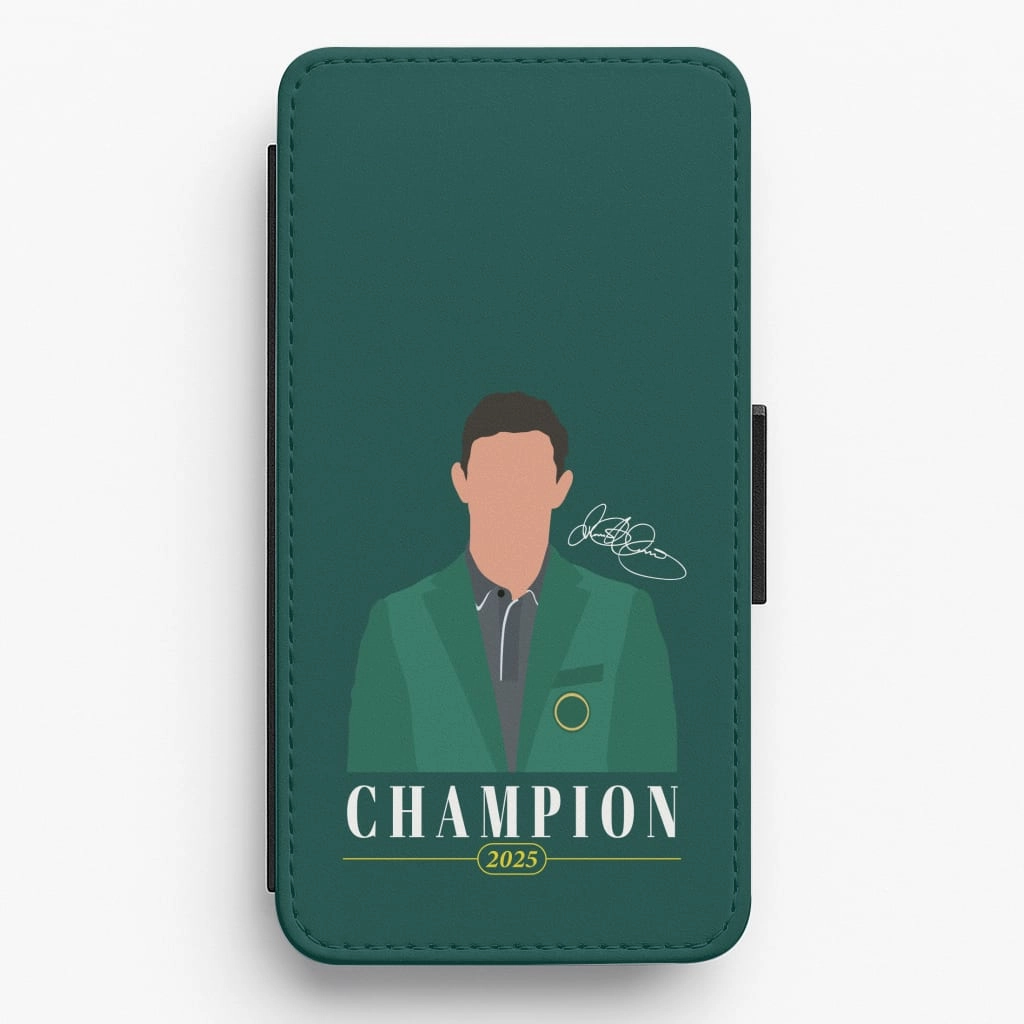 Rory Champion 2025 Signature Flip / Wallet Phone Case Flexible Protection