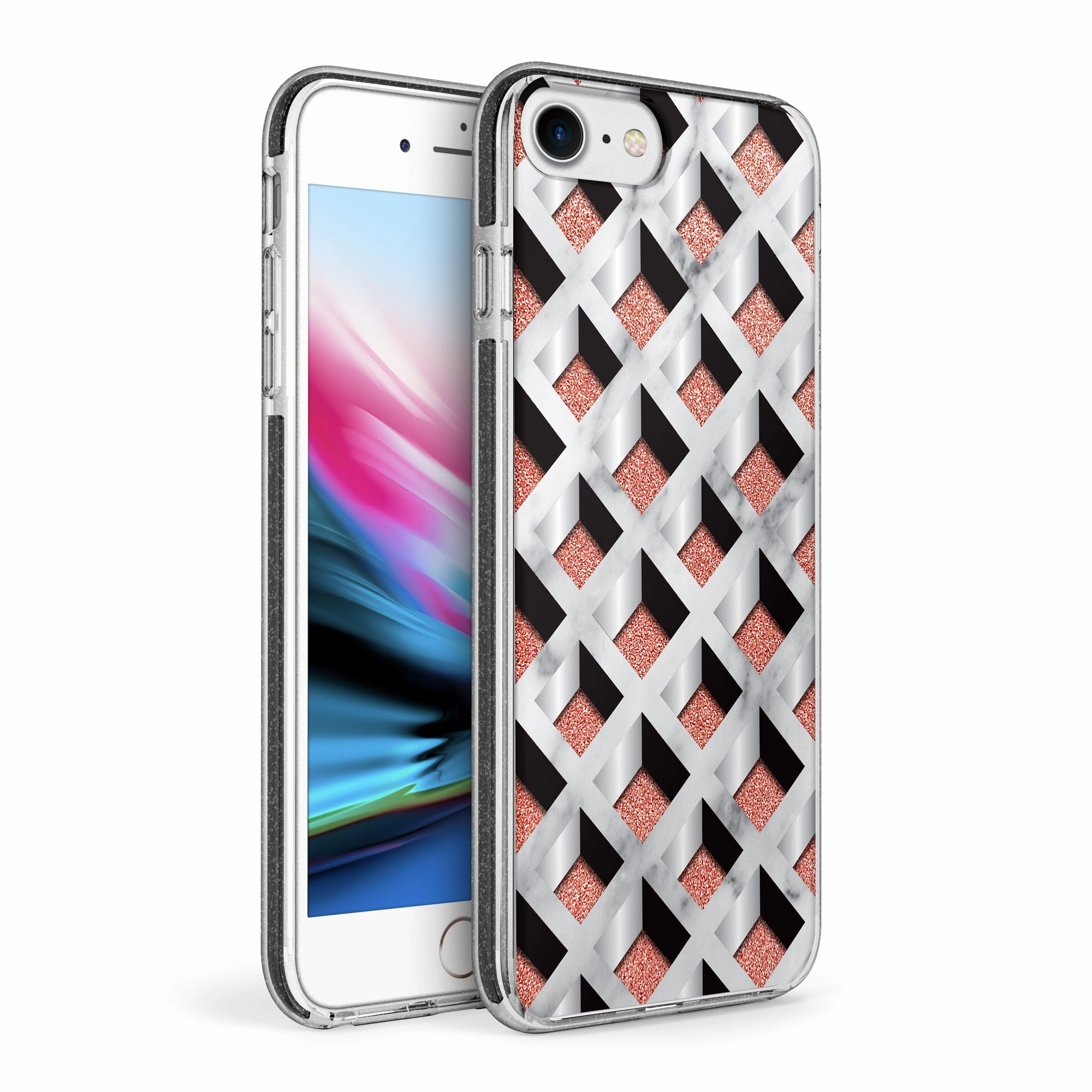 Modern Style ZIZO DIVINE Series iPhone SE (3rd and 2nd gen)/8/7 Case - Geo