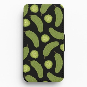 Pickle Assortment Pattern Flip / Wallet Phone Case Compact Frame