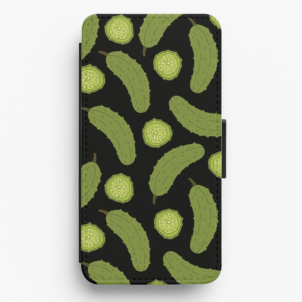Pickle Assortment Pattern Flip / Wallet Phone Case Compact Frame