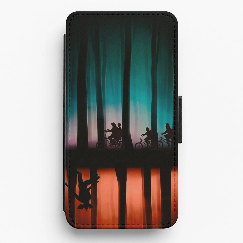 Sleek Finish Stranger Upside Down Flip Wallet Phone Case