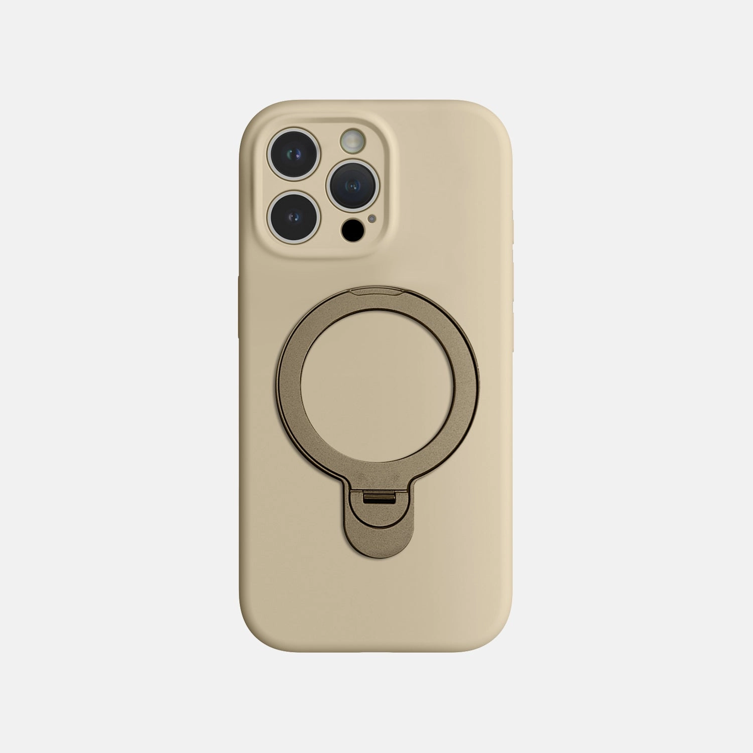 Handy Use Vivid colors iPhone 16 Pro Max Silicone Case with Stand