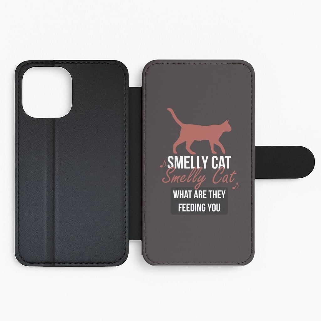 Smelly Cat Flip / Wallet Phone Case Durable Edge Finish