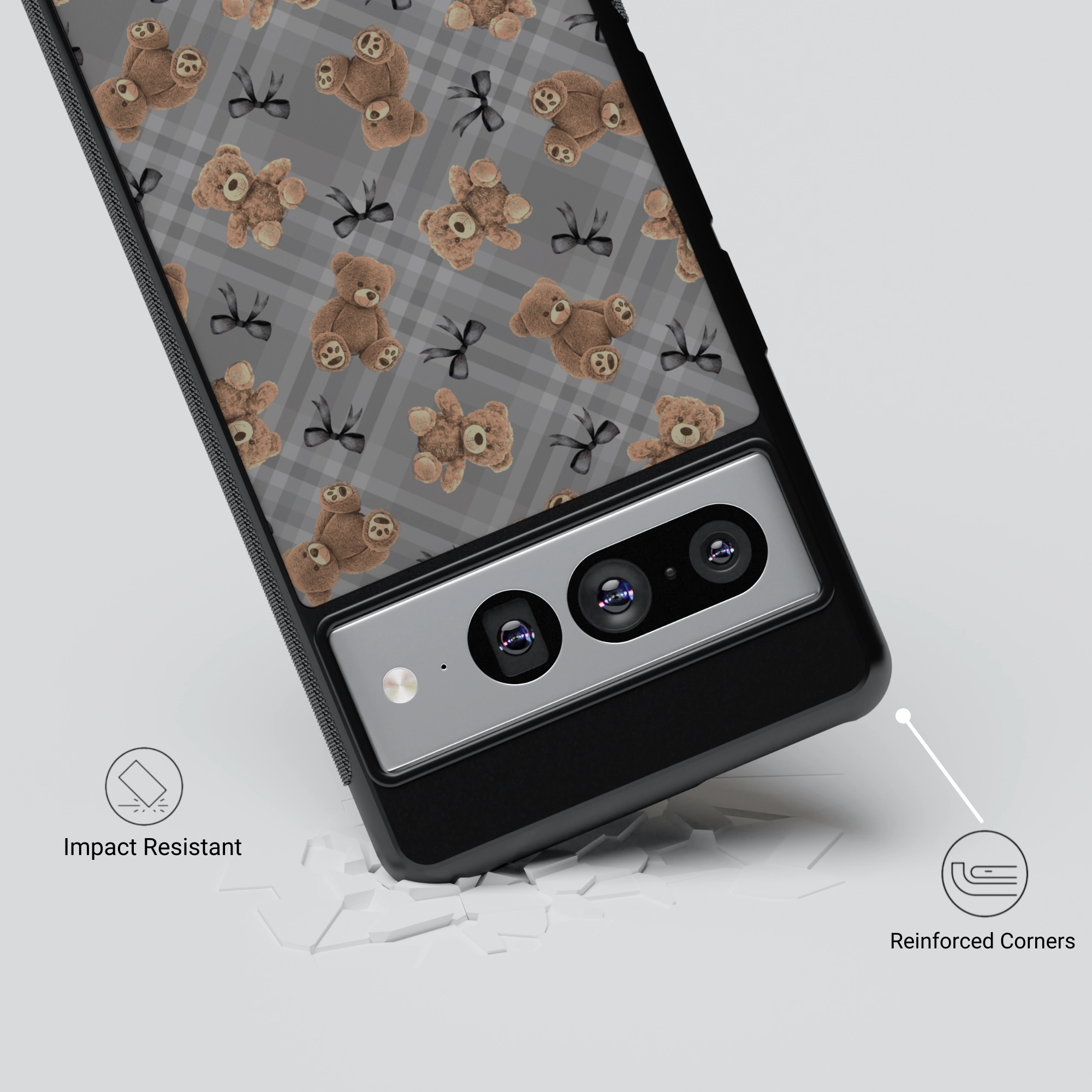 Plaid Cuddle Polished Finish