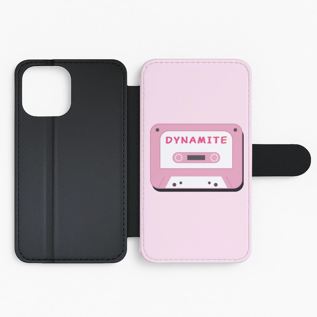 Dynamite - BTS Flip / Wallet Phone Case Flexible Pattern Texture