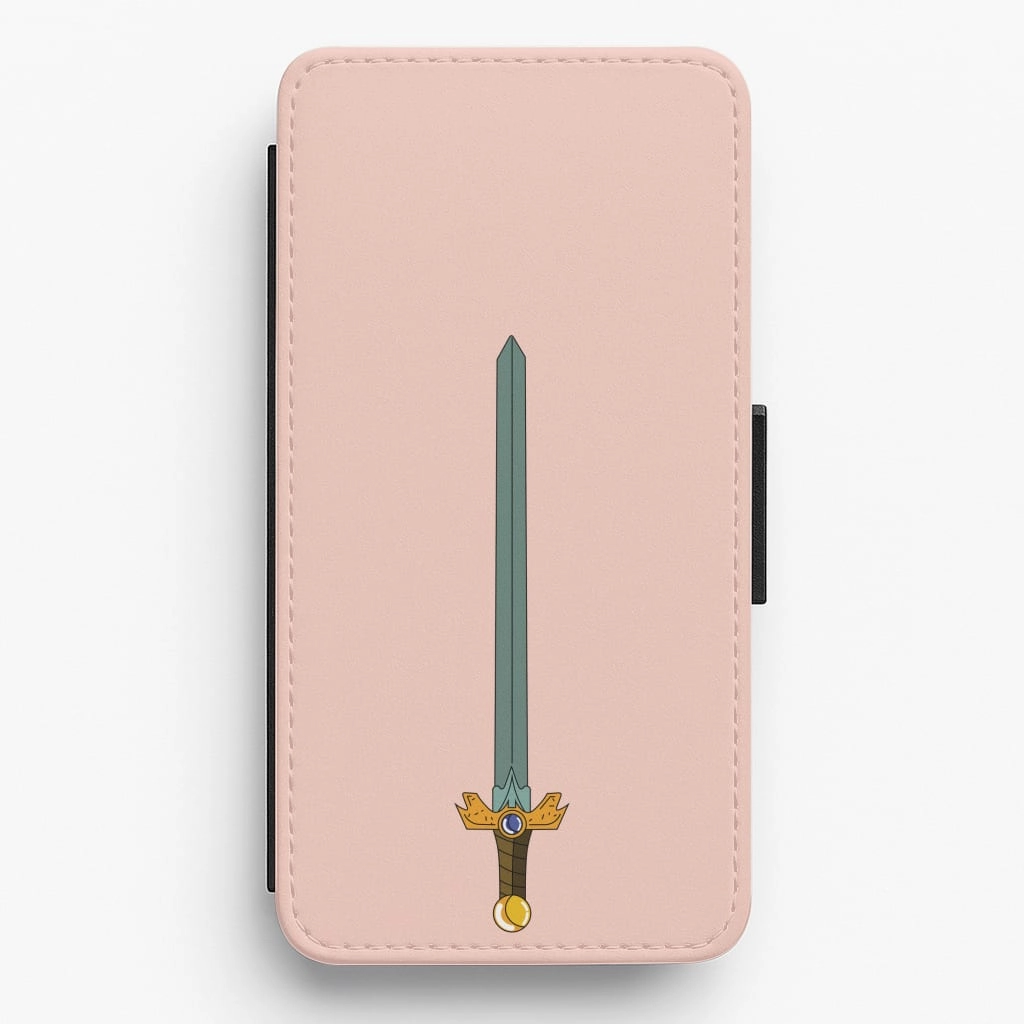 Finns Sword Flip / Wallet Phone Case Clear Back Comfort Shape