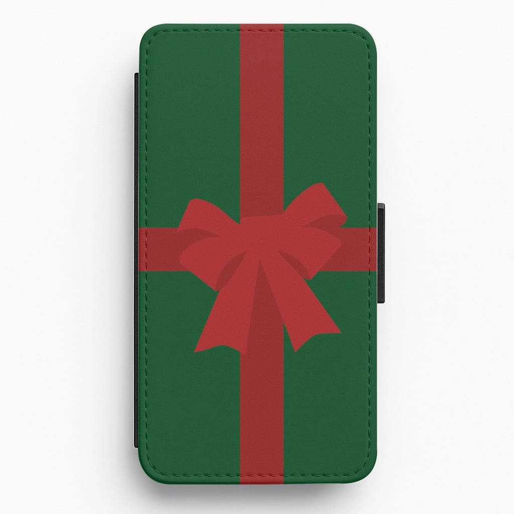 Xmas Bow - Christmas Patterns Flip / Wallet Phone Case Hybrid Form