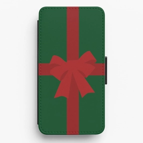 Xmas Bow - Christmas Patterns Flip / Wallet Phone Case Hybrid Form