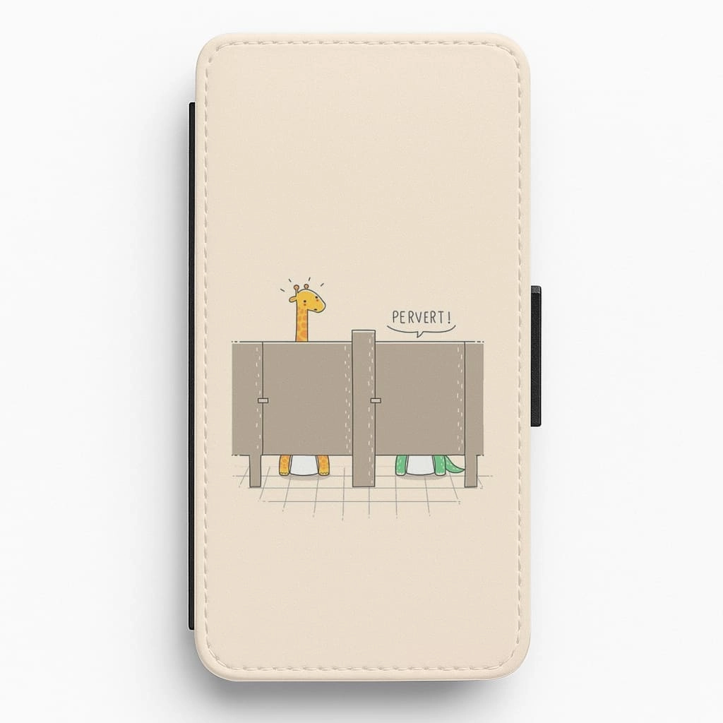 Minimal Frame Pervert  - Funny Pun Flip Wallet Phone Case