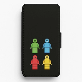Daily Carry Fashion Touch Bricks Figures Rainbow Flip / Wallet Phone Case