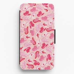 Cowboy Hats - Western  Flip / Wallet Phone Case Soft Layer Flexible Edge