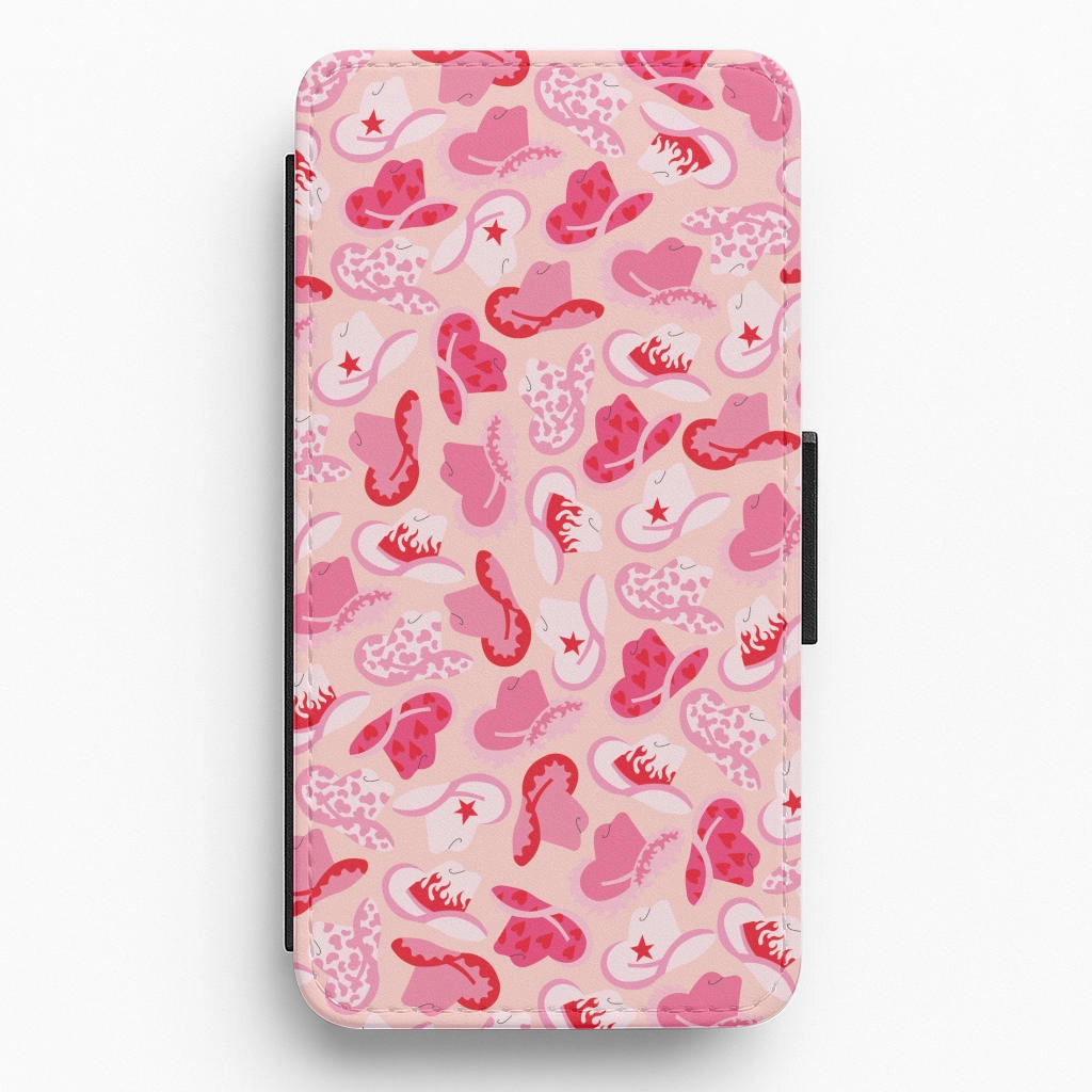 Cowboy Hats - Western  Flip / Wallet Phone Case Soft Layer Flexible Edge