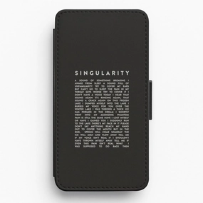Smooth Pattern Finish Singularity Lyrics - K Pop Flip Wallet Phone Case
