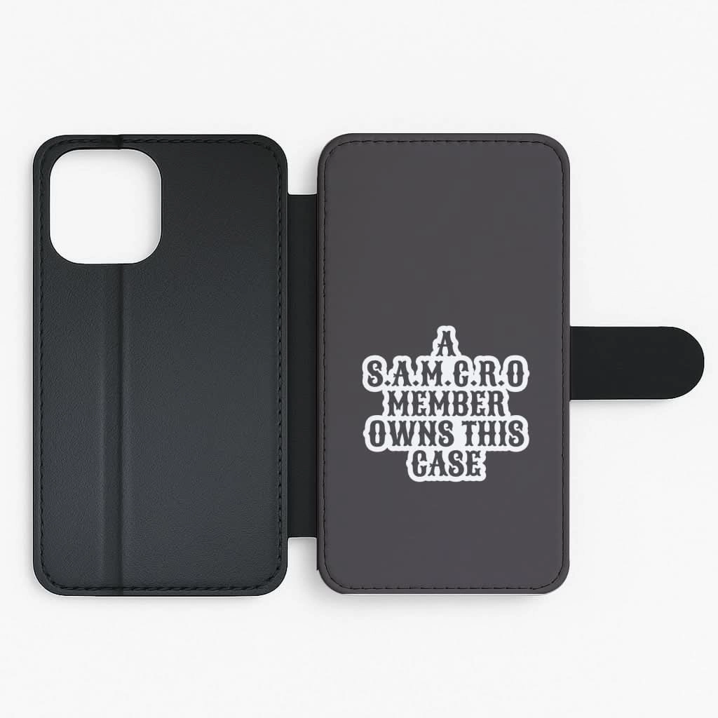 SAMCRO Member Flip / Wallet Phone Case Scratch Block