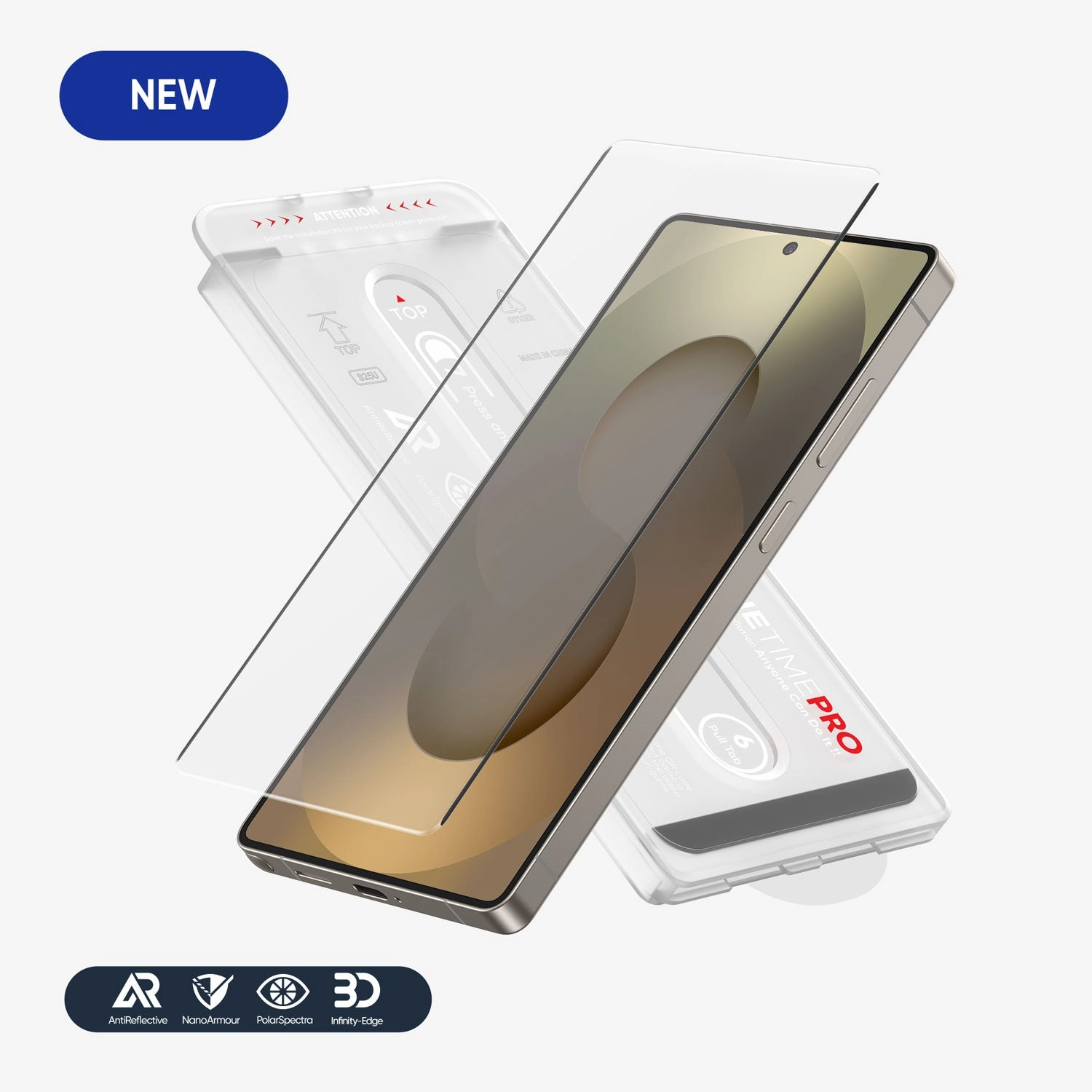 FLOLAB ONETIME PRO 3D Anti Reflective Screen Protector  Samsung Galaxy S25 Ultra Screen Shield Elite Plus