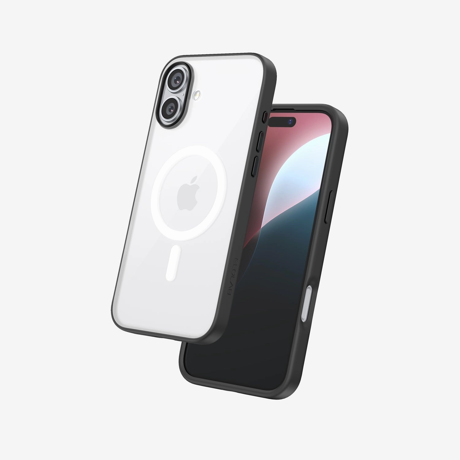 FLOLAB Surtect Tri-Fusion MagSafe Compatible Case  iPhone 16 Series (Black Frost White Ring) Screen Security Max Teen Safety