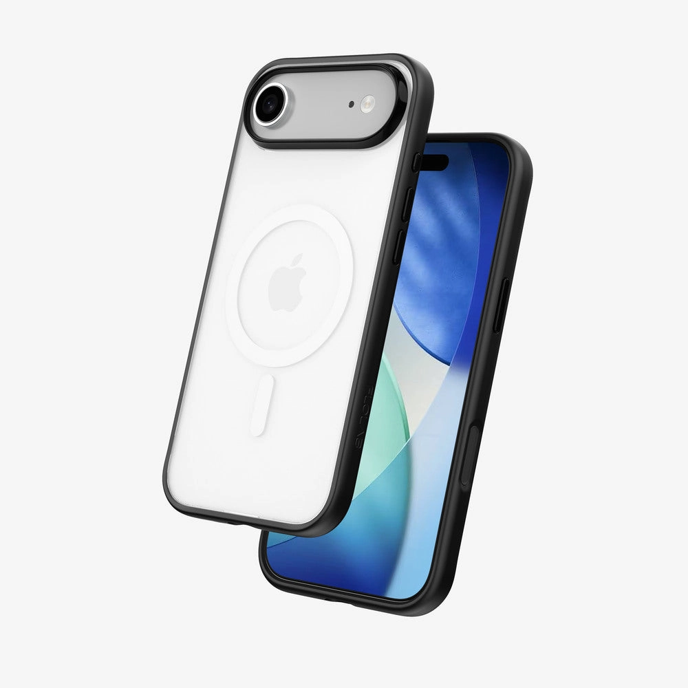 FLOLAB Surtect Tri-Fusion MagSafe Compatible Case  iPhone 17 Series (Black Frost White Ring) full protection screen Ultra Clear Vision