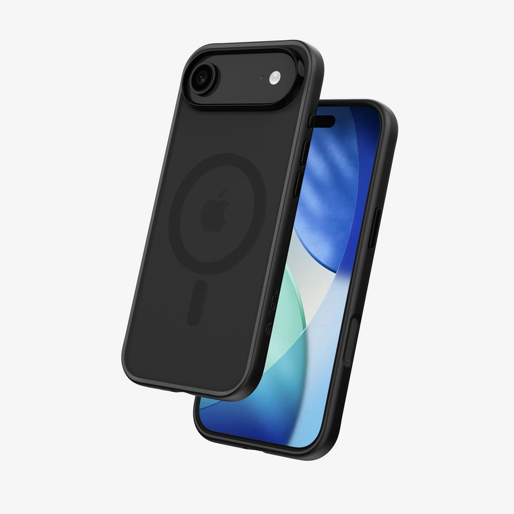 Screen Armor Elite Plus HD Protection Film FLOLAB Surtect Tri-Fusion MagSafe Compatible Case  iPhone 17 Series (Matte Black Frost)