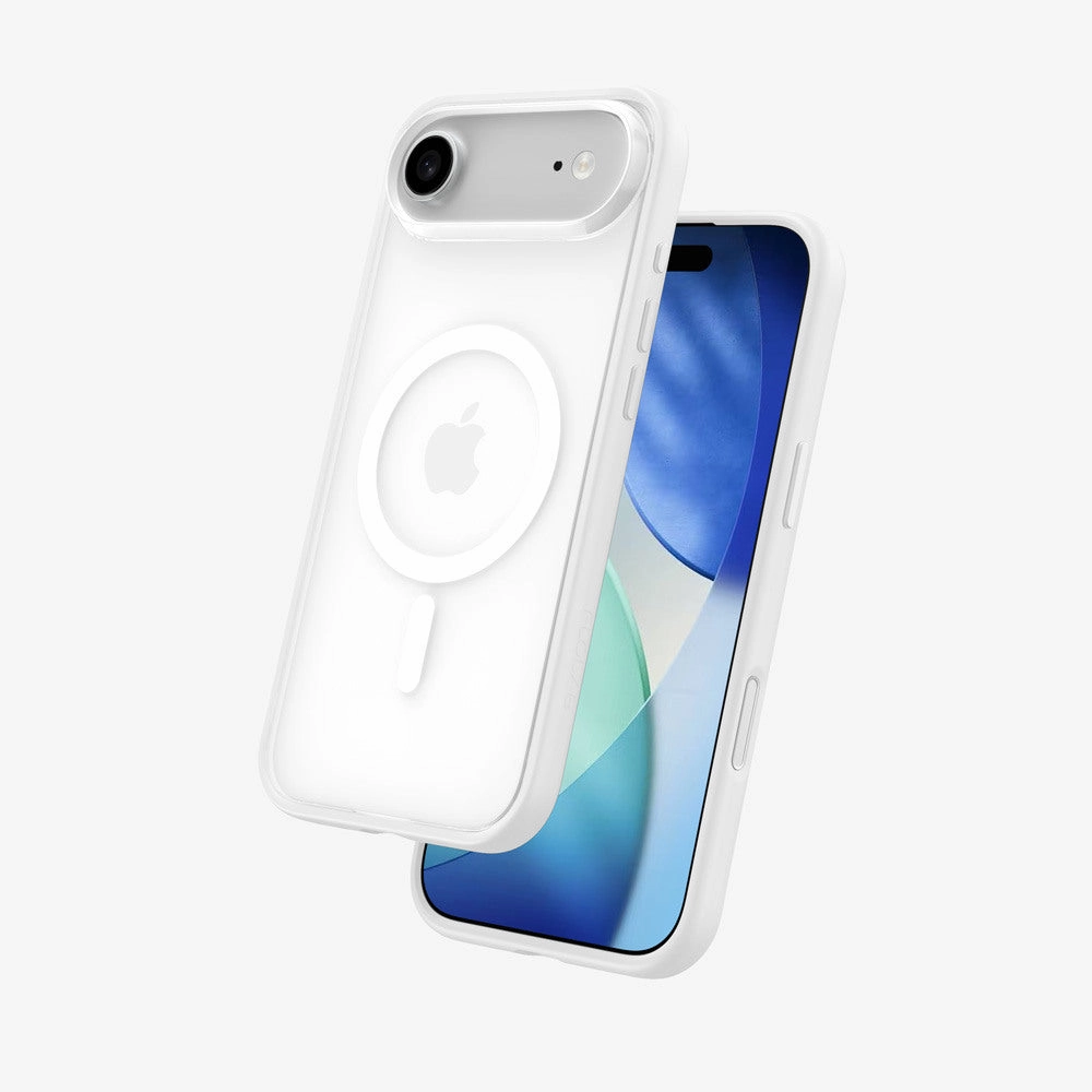 FLOLAB Surtect Tri-Fusion MagSafe Compatible Case  iPhone 17 Series (White Frost) bubble resistant layer
