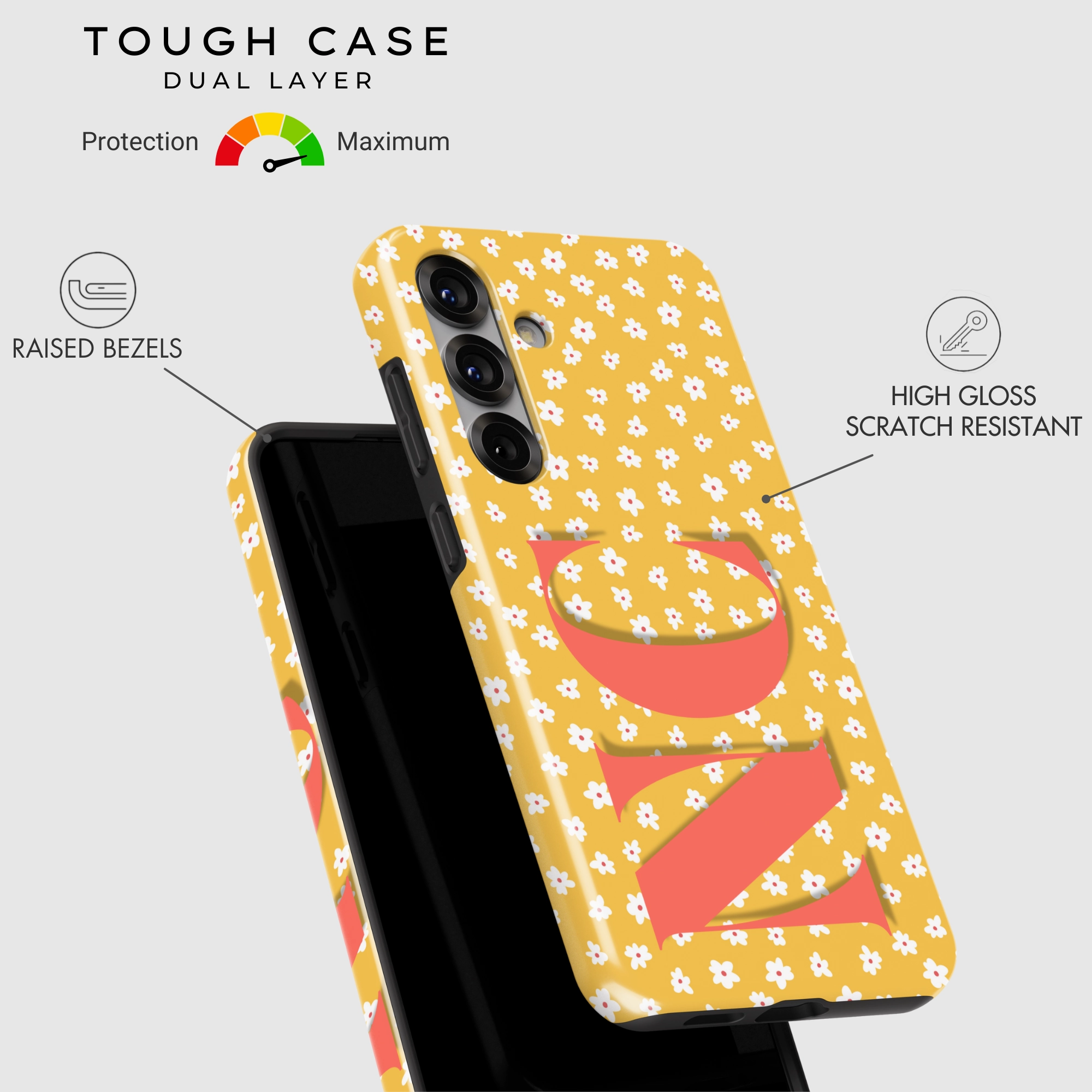 Flower Rush Rugged Texture Design Everyday Style