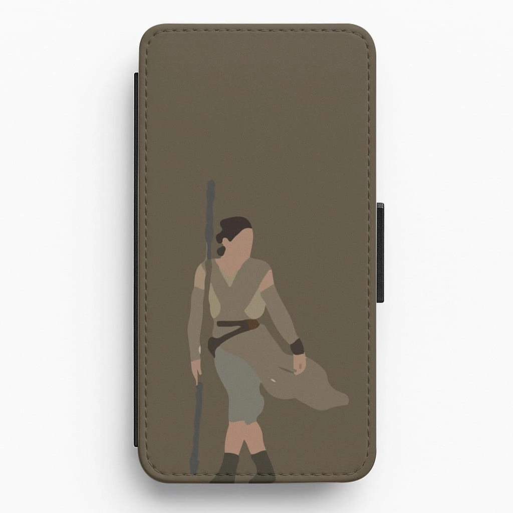 Flexible Detail Outdoor Protection Lost Girl Flip / Wallet Phone Case