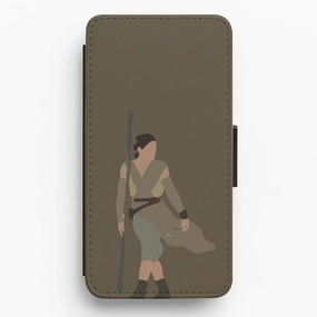 Flexible Detail Outdoor Protection Lost Girl Flip / Wallet Phone Case