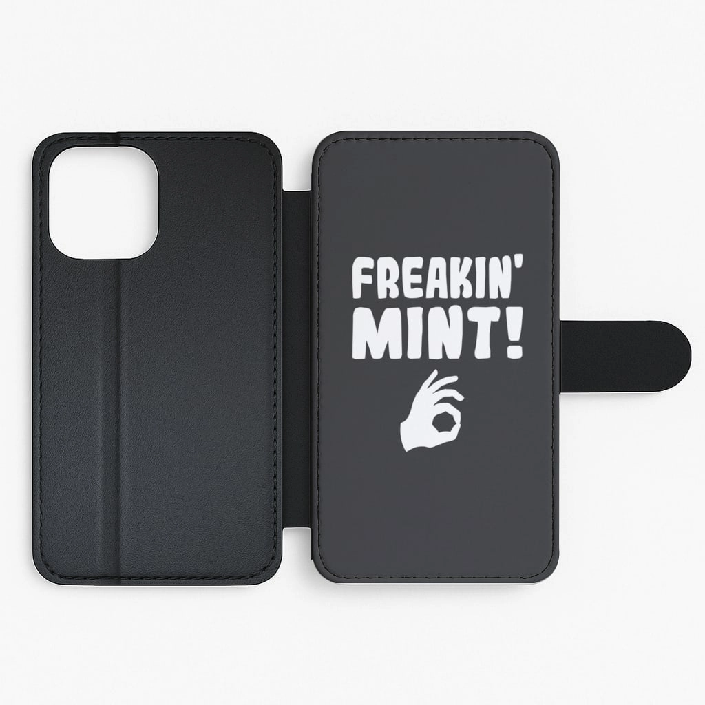Freakin Mint - TikTok Flip / Wallet Phone Case Matte Coating Finish Luxury Coating
