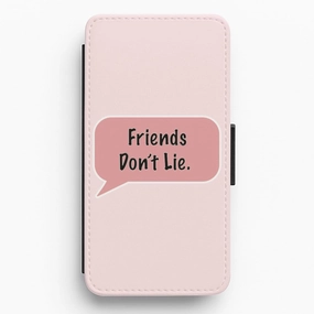 Friends Don't Lie Speech - Stranger Things Flip / Wallet Phone Case Trendy Detailing