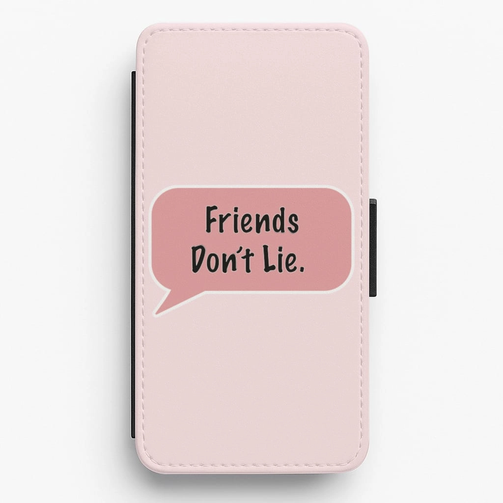 Friends Don't Lie Speech - Stranger Things Flip / Wallet Phone Case Trendy Detailing