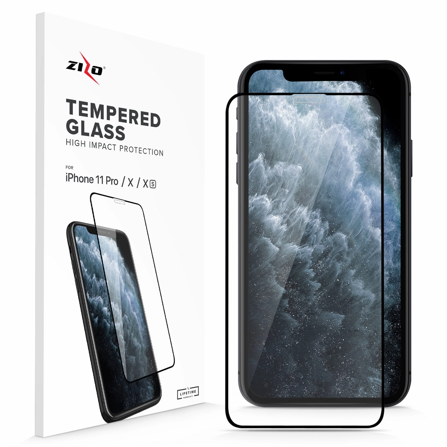 Full Glue Glass iPhone 11 Pro / X / XS Tempered Glass Screen Protector Matte Finish