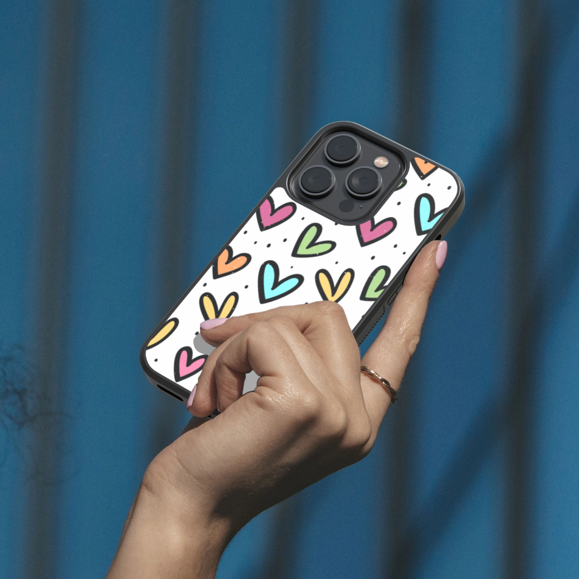 Glossy Pattern Camera Protection Infinite Love