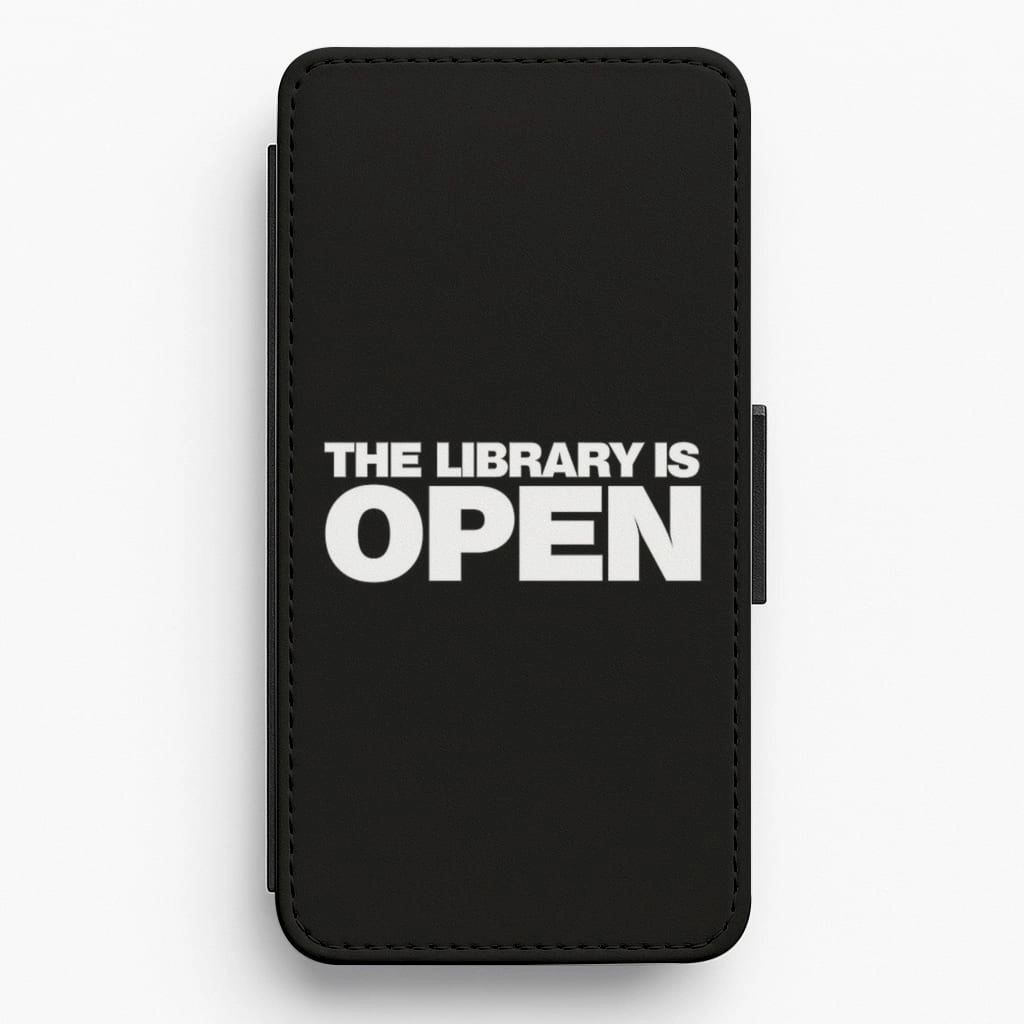 The Library is OPEN - Drag Queen's Drag Race Flip Wallet Phone Case Durable Build Texture